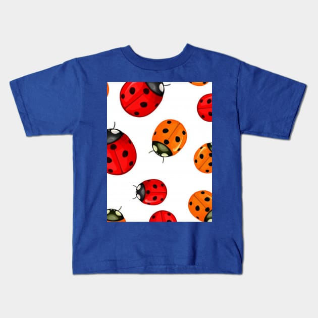 Ladybird design for apparels and products Kids T-Shirt by Flower Queen